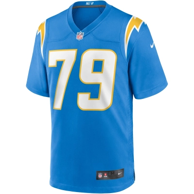 Men's Los Angeles Chargers Trey Pipkins III Powder Blue Game Jersey 02