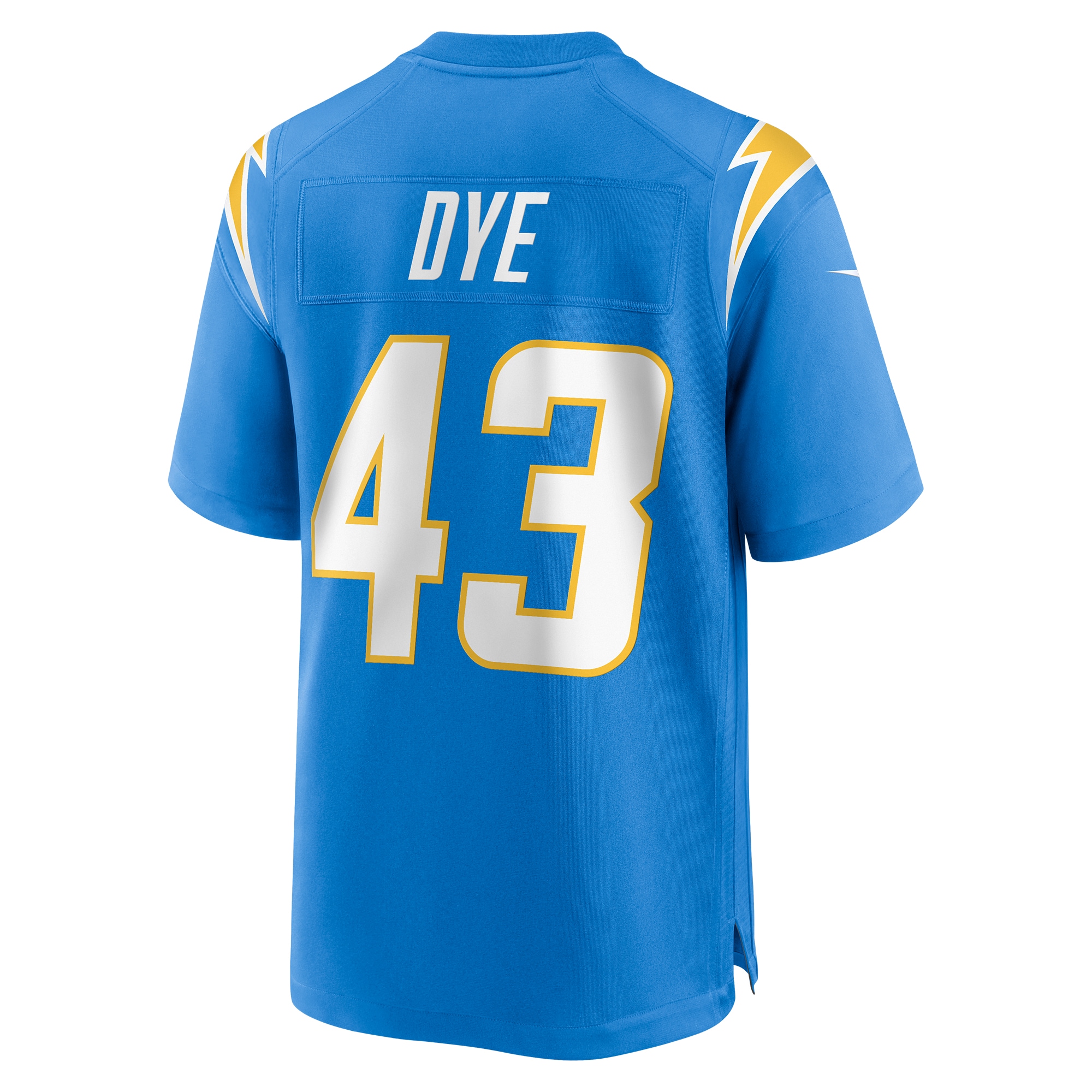 Men's Los Angeles Chargers Troy Dye Powder Blue Game Jersey