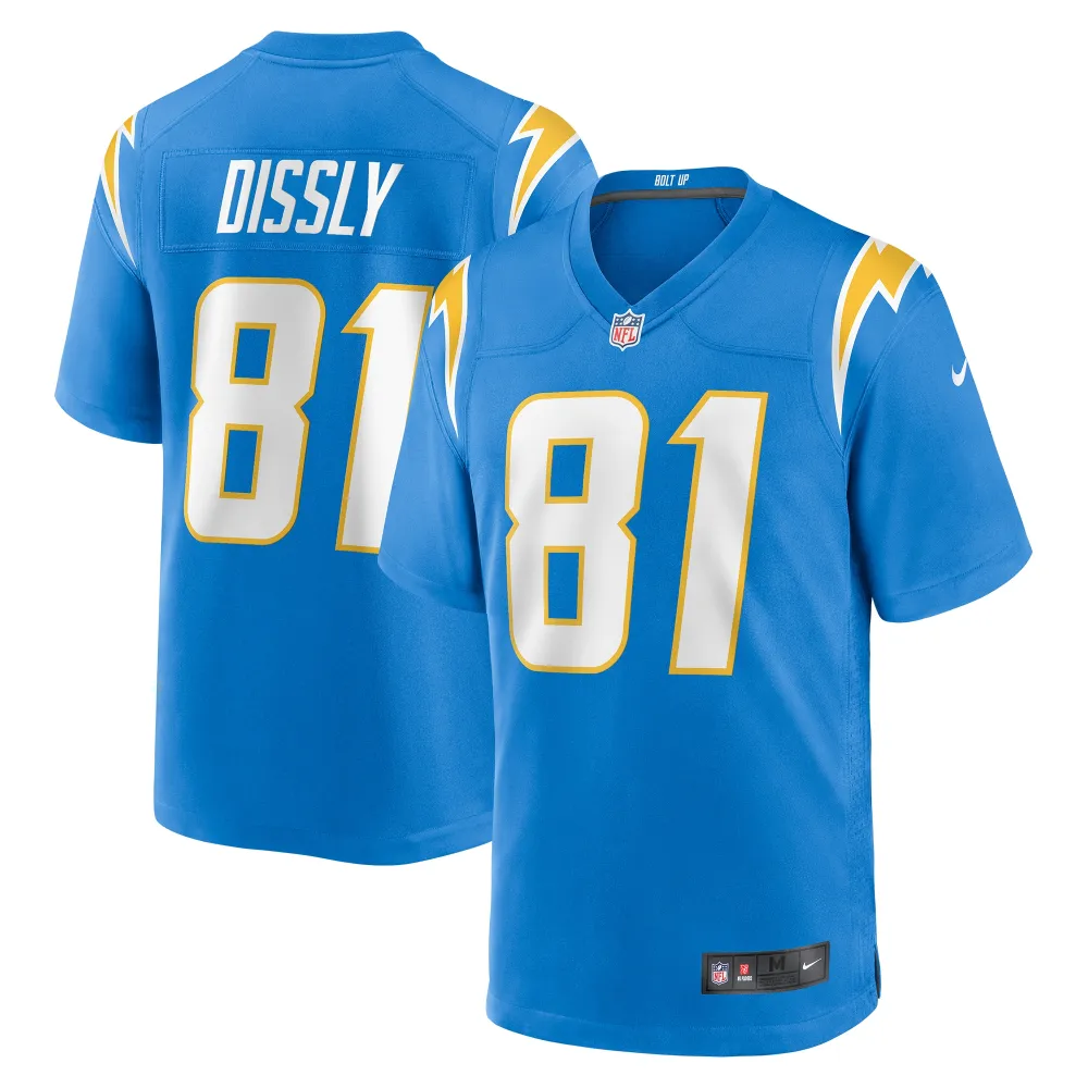 Men's Los Angeles Chargers Will Dissly Powder Blue Game Jersey