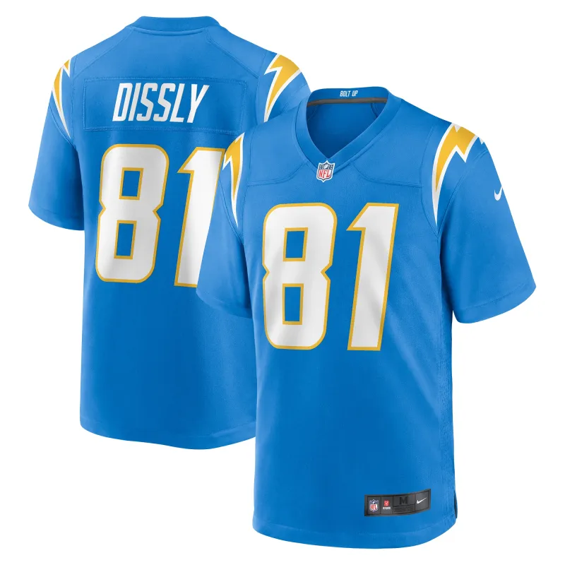 Men's Los Angeles Chargers Will Dissly Powder Blue Game Jersey