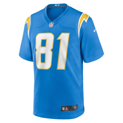 Men's Los Angeles Chargers Will Dissly Powder Blue Game Jersey 02