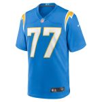 Men's Los Angeles Chargers Zion Johnson Powder Blue Player Game Jersey