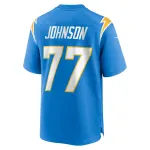 Men's Los Angeles Chargers Zion Johnson Powder Blue Player Game Jersey