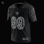 Men's Los Angeles Rams Aaron Donald Black RFLCTV Limited Jersey