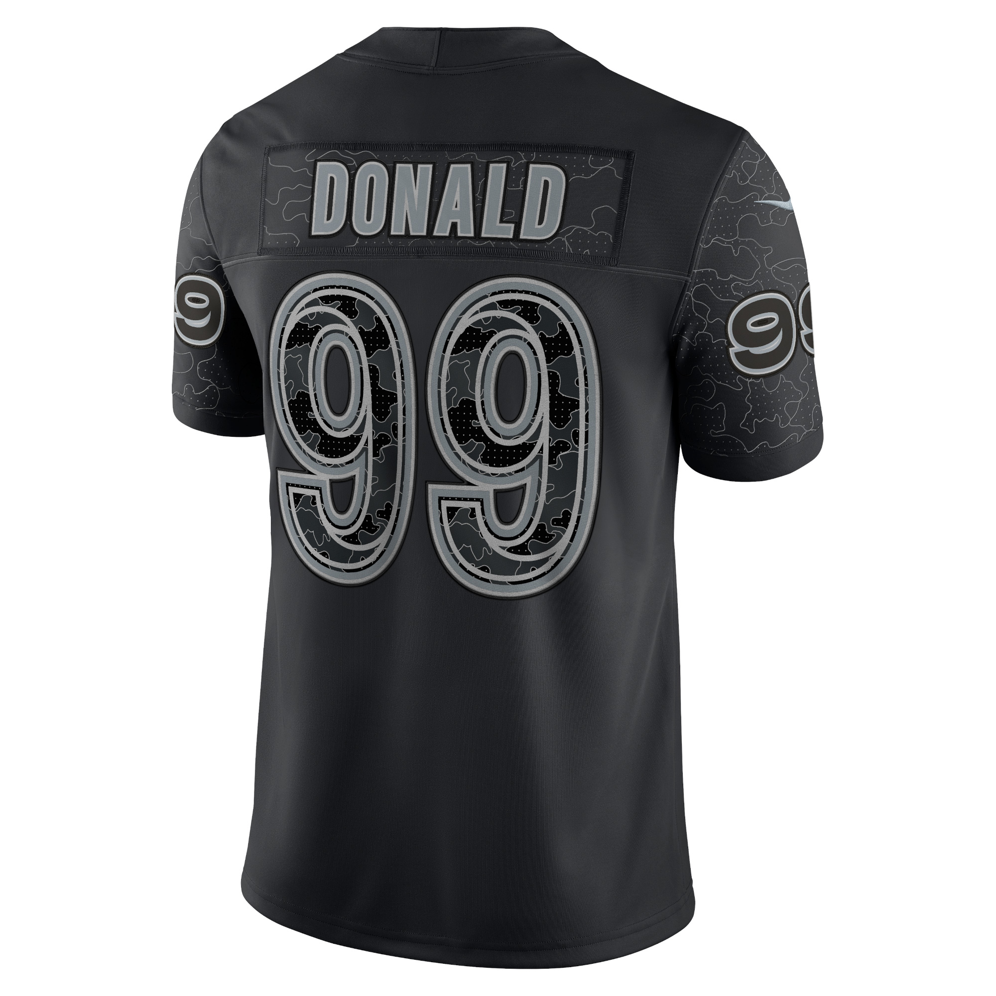 Men's Los Angeles Rams Aaron Donald Black RFLCTV Limited Jersey
