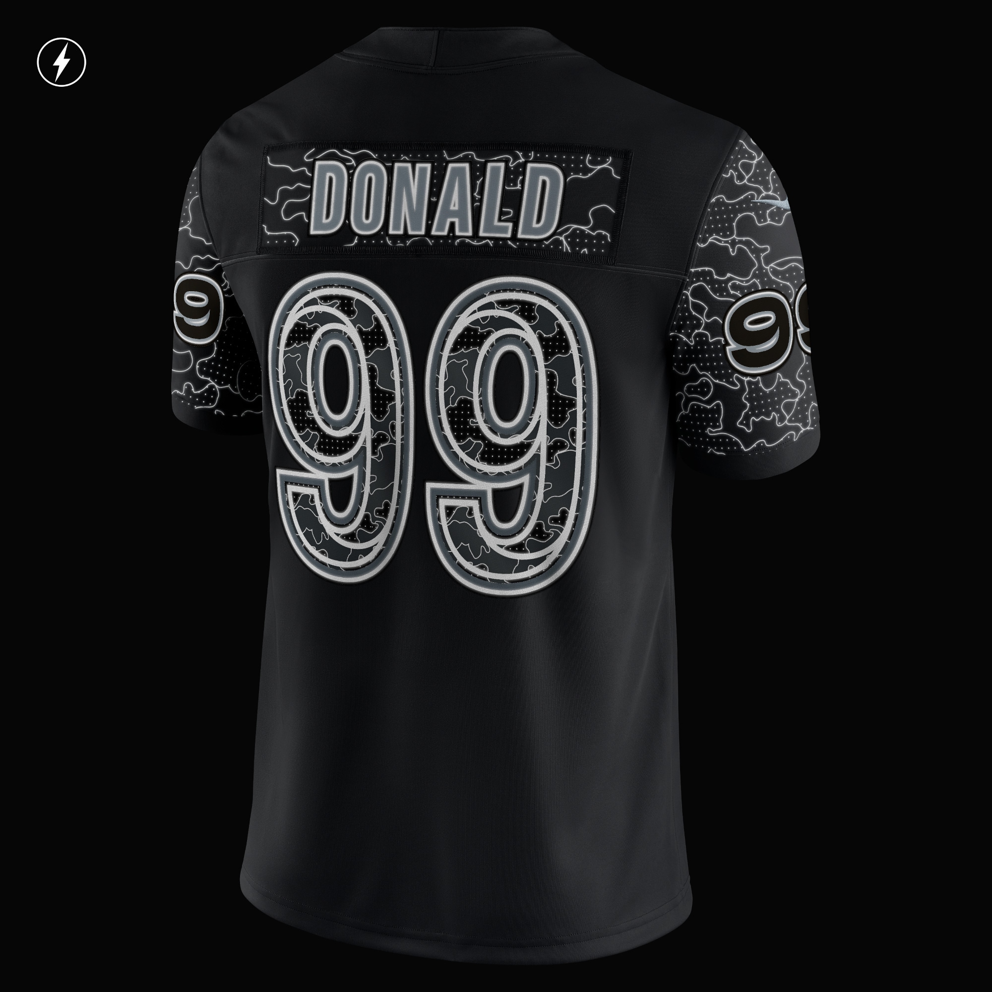Men's Los Angeles Rams Aaron Donald Black RFLCTV Limited Jersey