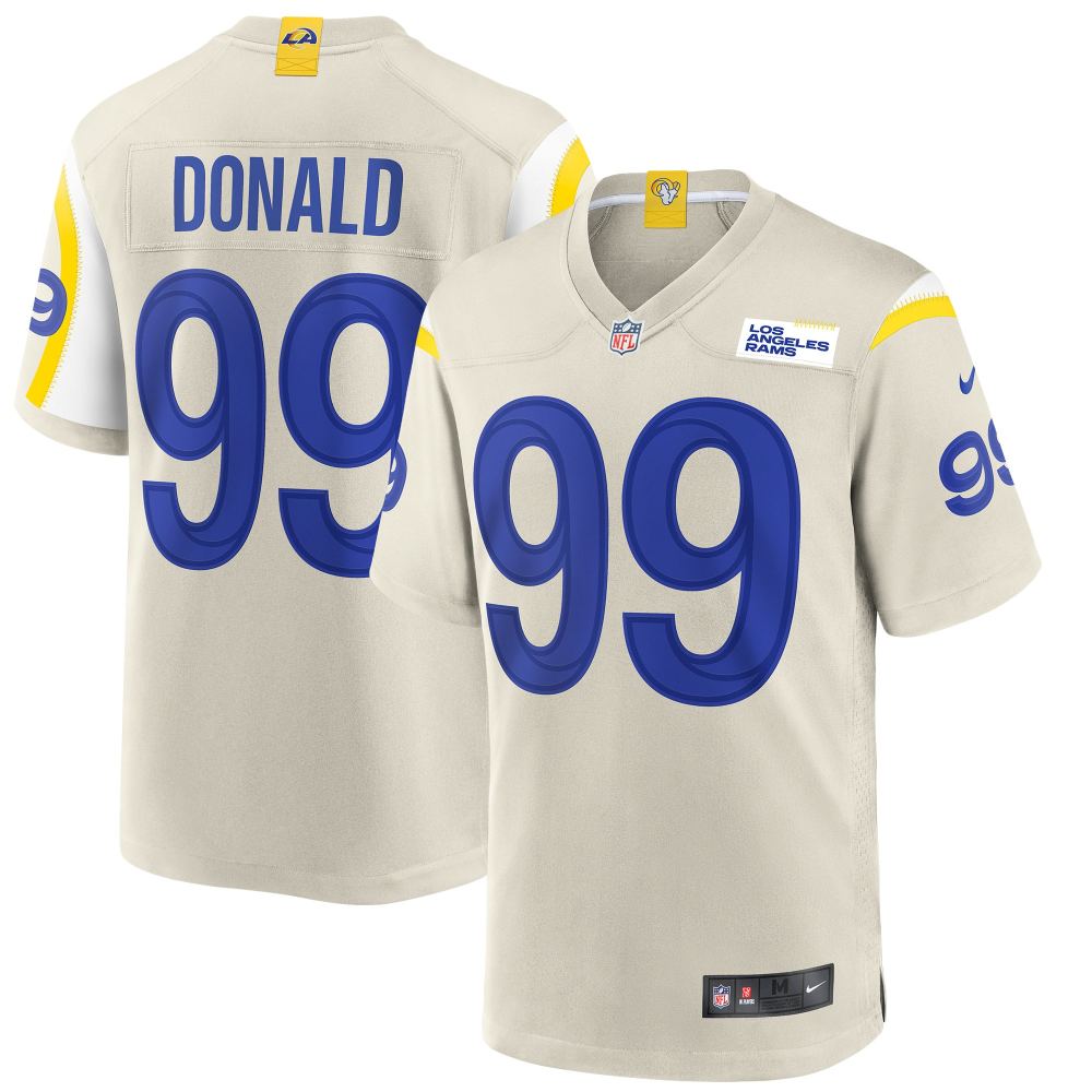 Men's Los Angeles Rams Aaron Donald Bone Player Game Jersey