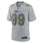 Men's Los Angeles Rams Aaron Donald Gray Atmosphere Fashion Game Jersey