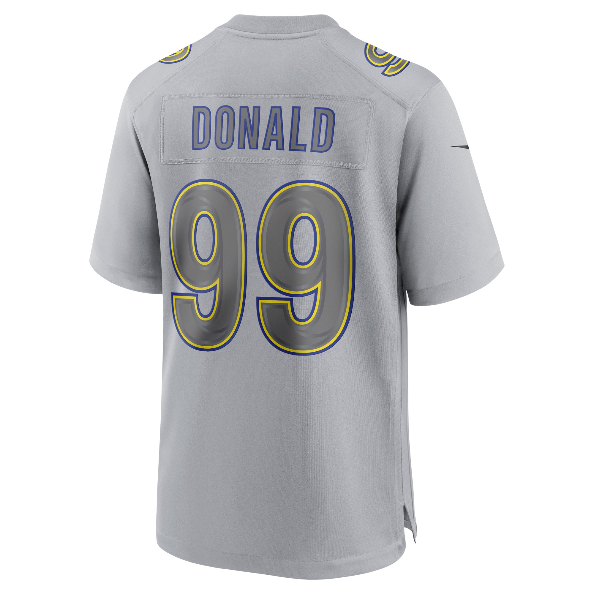 Men's Los Angeles Rams Aaron Donald Gray Atmosphere Fashion Game Jersey