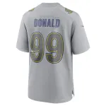 Men's Los Angeles Rams Aaron Donald Gray Atmosphere Fashion Game Jersey