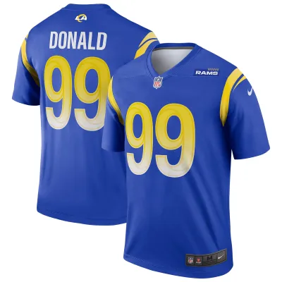 Men's Los Angeles Rams Aaron Donald Royal Legend Jersey 01