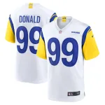 Men's Los Angeles Rams Aaron Donald White Alternate Player Game Jersey