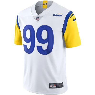 Men's Los Angeles Rams Aaron Donald White Alternate Vapor Limited Jersey 02