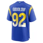 Men's Los Angeles Rams Anthony Goodlow  Royal Game Jersey