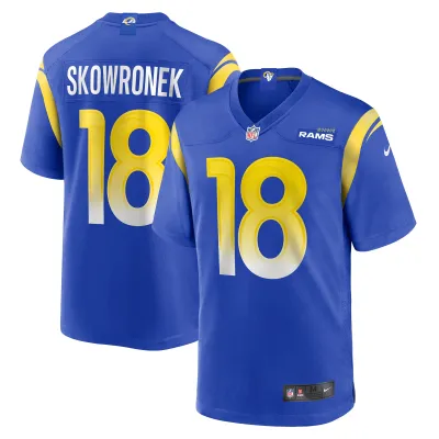 Men's Los Angeles Rams Ben Skowronek  Royal Game Jersey 01