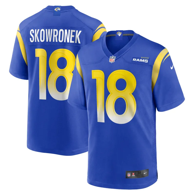 Men's Los Angeles Rams Ben Skowronek Royal Game Jersey