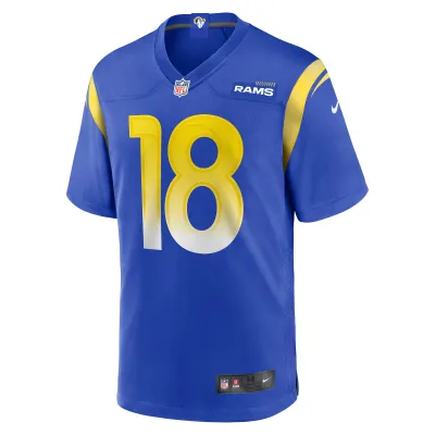 Men's Los Angeles Rams Ben Skowronek  Royal Game Jersey 02