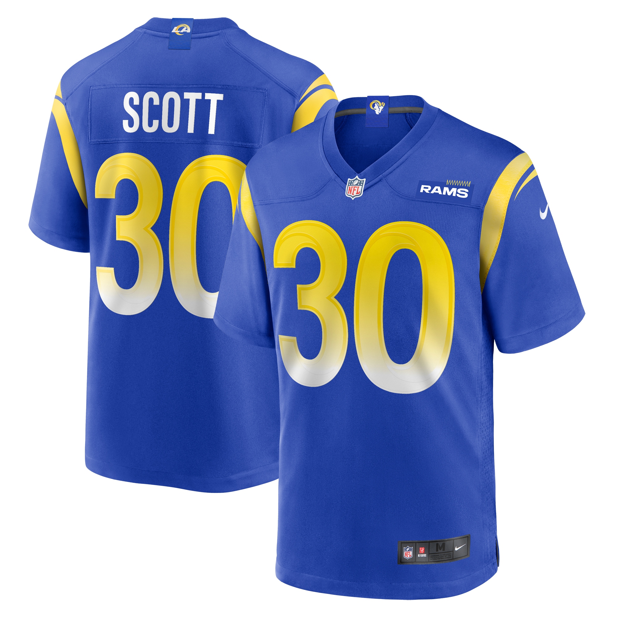 Men's Los Angeles Rams Boston Scott  Royal Game Jersey