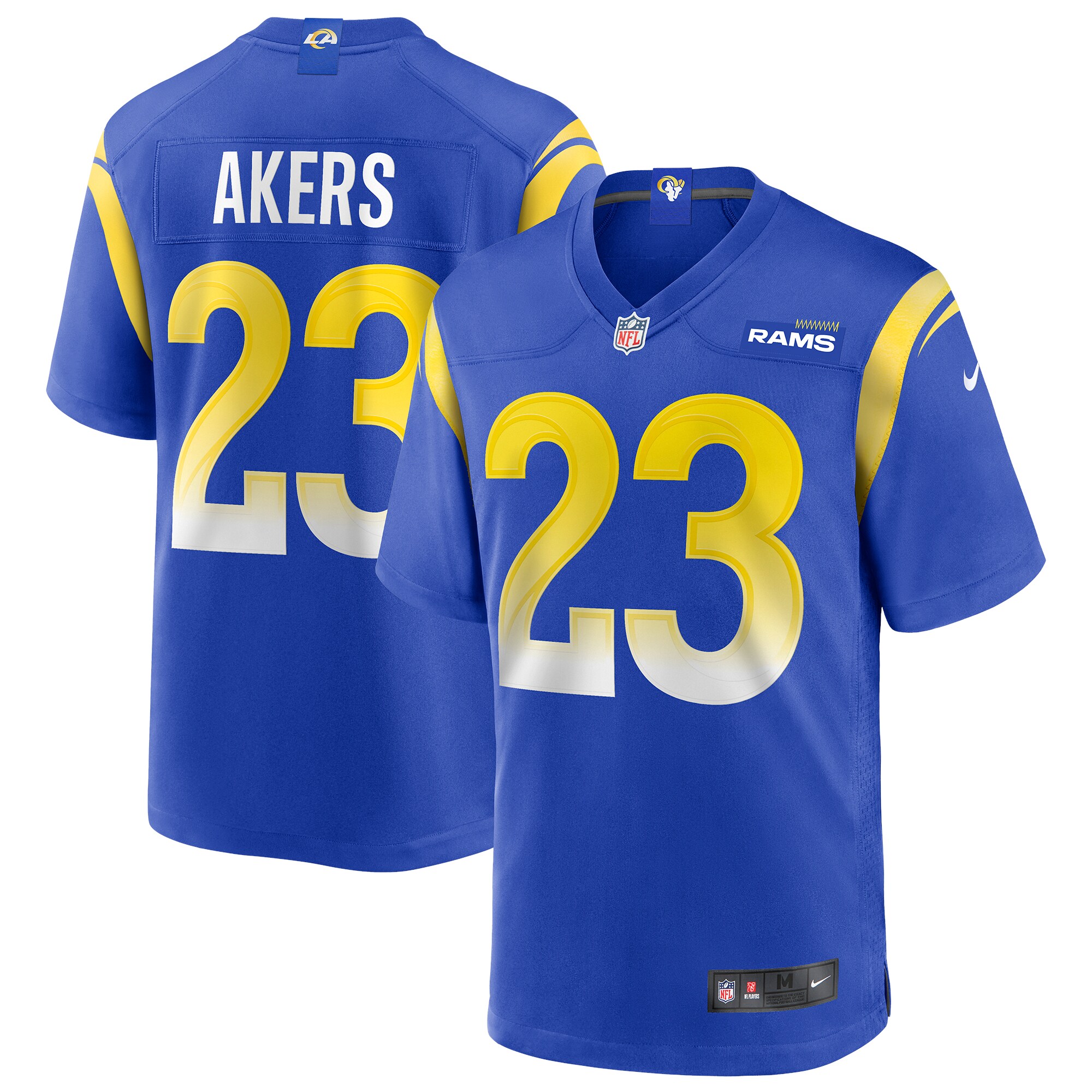 Men's Los Angeles Rams Cam Akers Royal Game Player Jersey