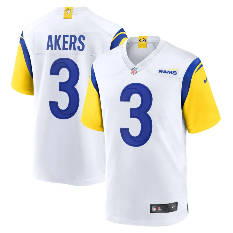 Men's Los Angeles Rams Cam Akers White Game Jersey
