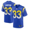 Men's Los Angeles Rams Cam Lampkin  Royal Game Jersey