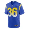 Men's Los Angeles Rams Charles Woods  Royal Game Jersey