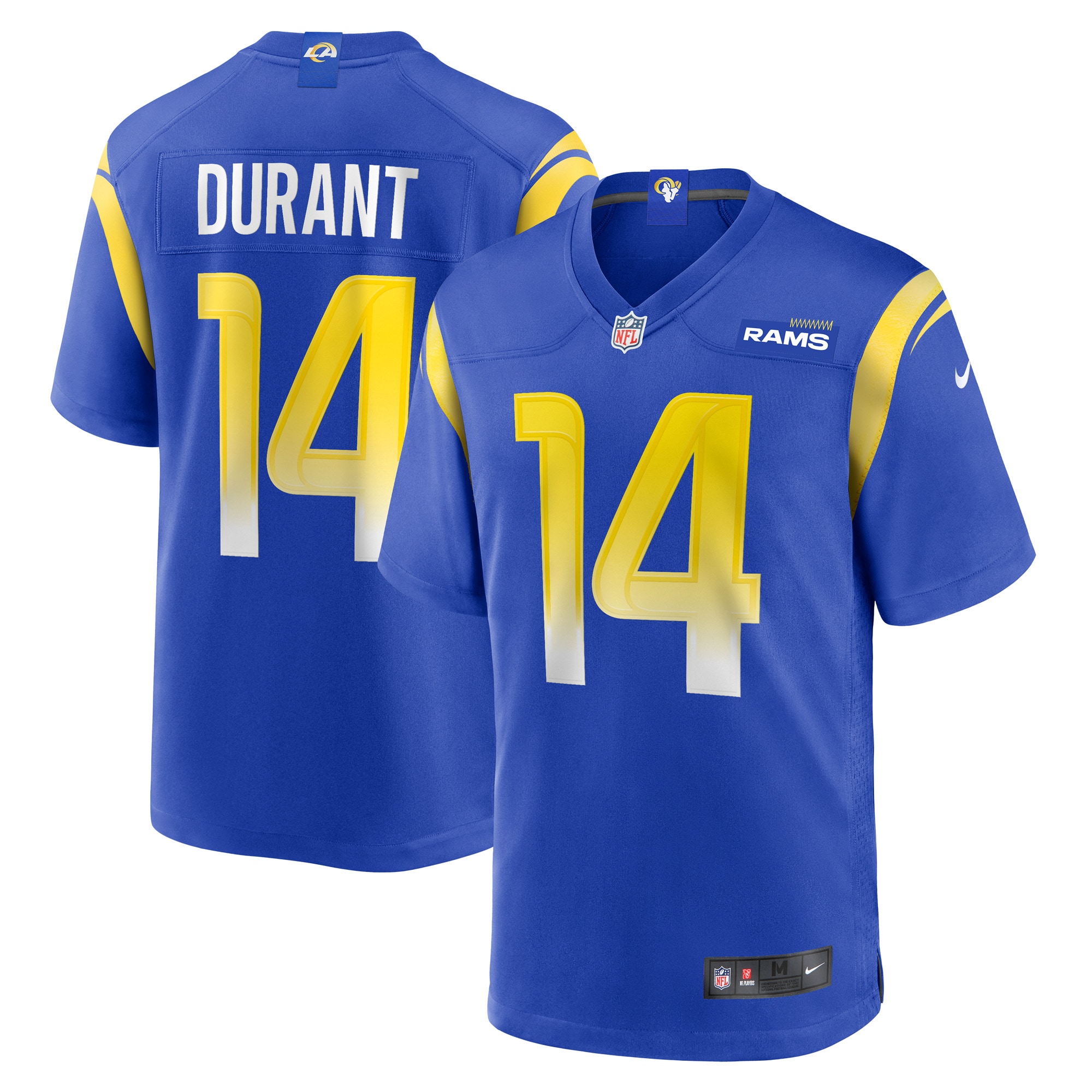 Men's Los Angeles Rams Cobie Durant Royal Game Player Jersey