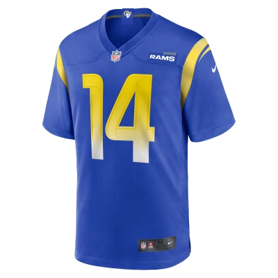 Men's Los Angeles Rams Cobie Durant Royal Game Player Jersey 02