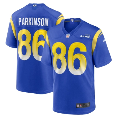 Men's Los Angeles Rams Colby Parkinson  Royal Game Jersey 01