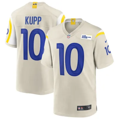 Men's Los Angeles Rams Cooper Kupp Bone Player Game Jersey 01