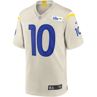 Men's Los Angeles Rams Cooper Kupp Bone Player Game Jersey 02