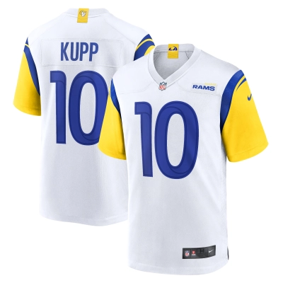 Men's Los Angeles Rams Cooper Kupp White Alternate Game Jersey 01