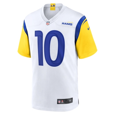 Men's Los Angeles Rams Cooper Kupp White Alternate Player Game Jersey 02