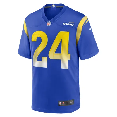 Men's Los Angeles Rams Darious Williams  Royal Team Game Jersey 02