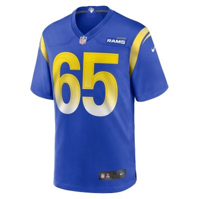 Men's Los Angeles Rams David Olajiga  Royal Game Jersey 02