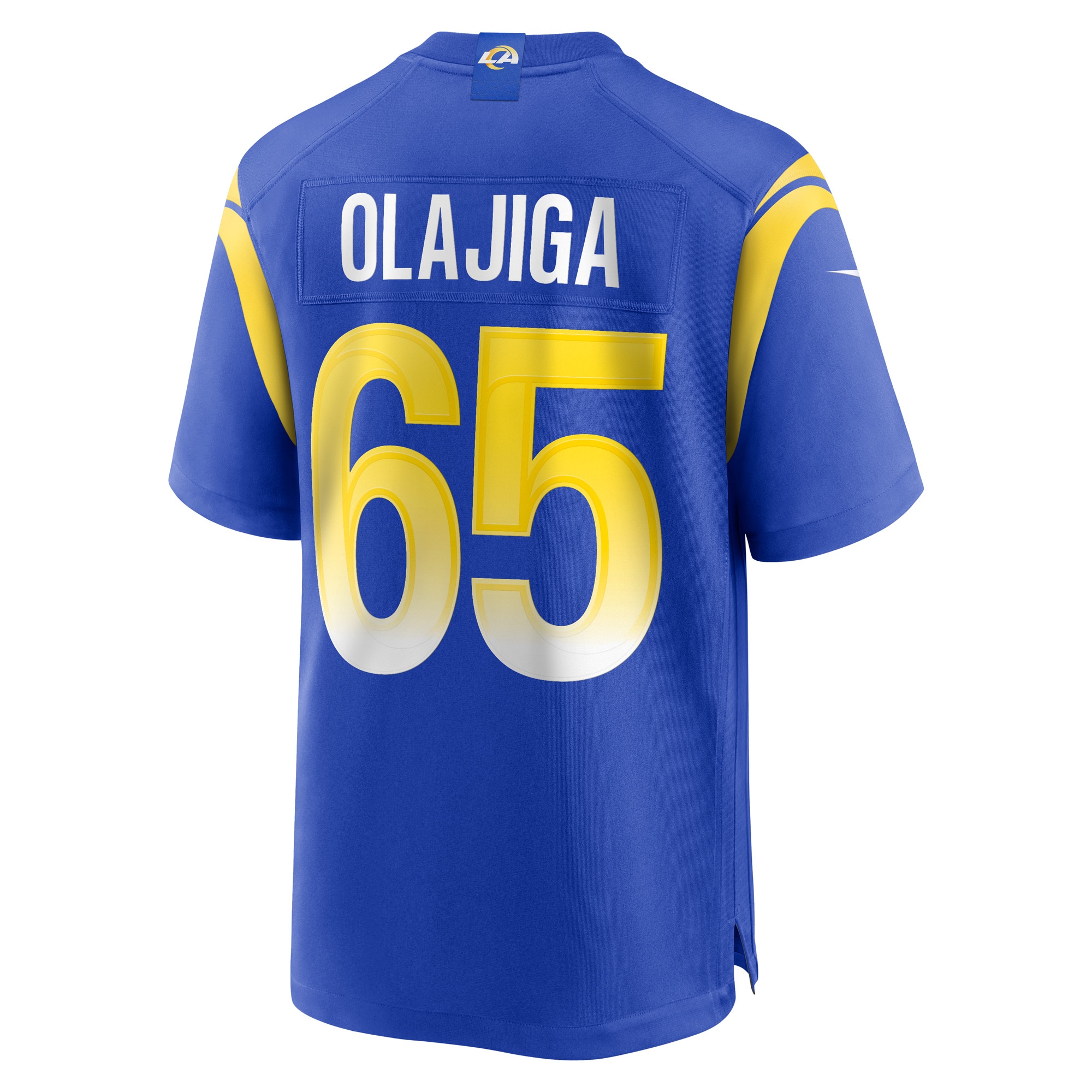 Men's Los Angeles Rams David Olajiga  Royal Game Jersey