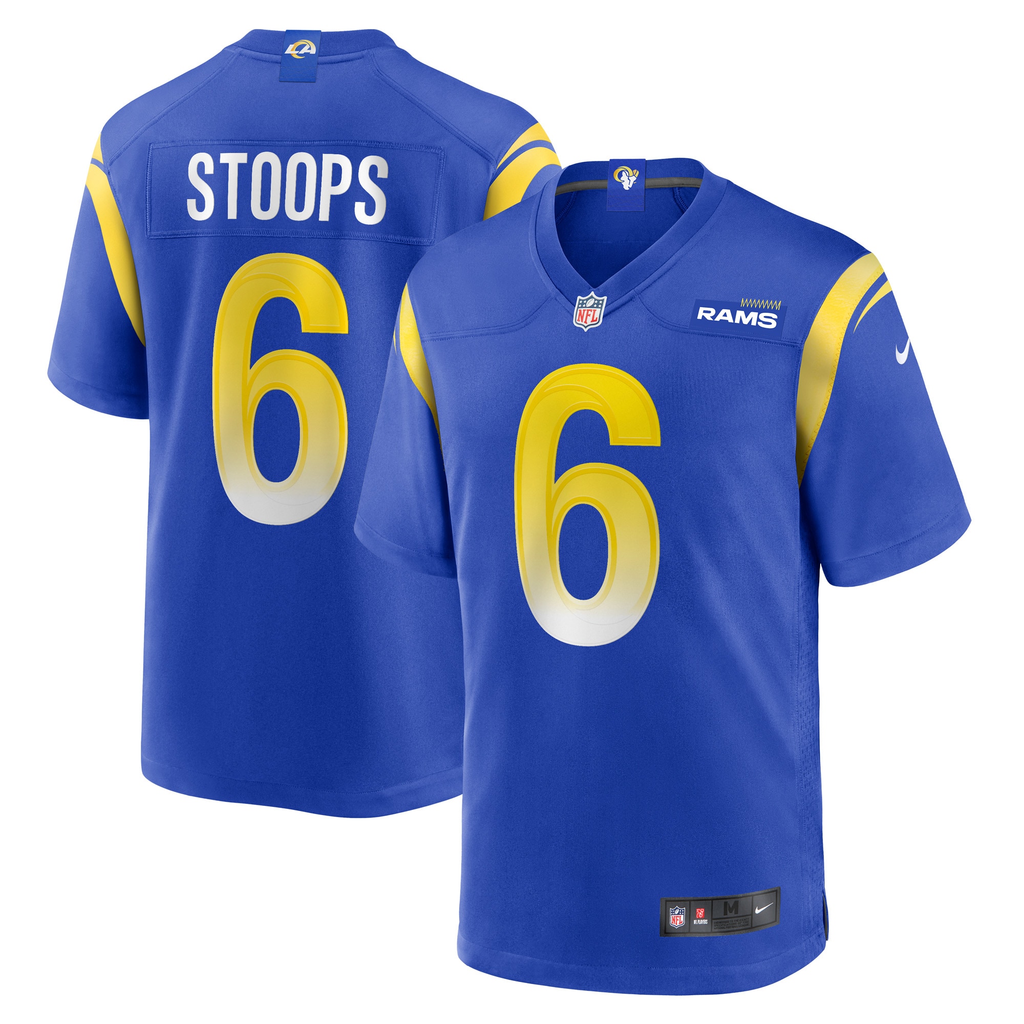 Men's Los Angeles Rams Drake Stoops  Royal Game Jersey