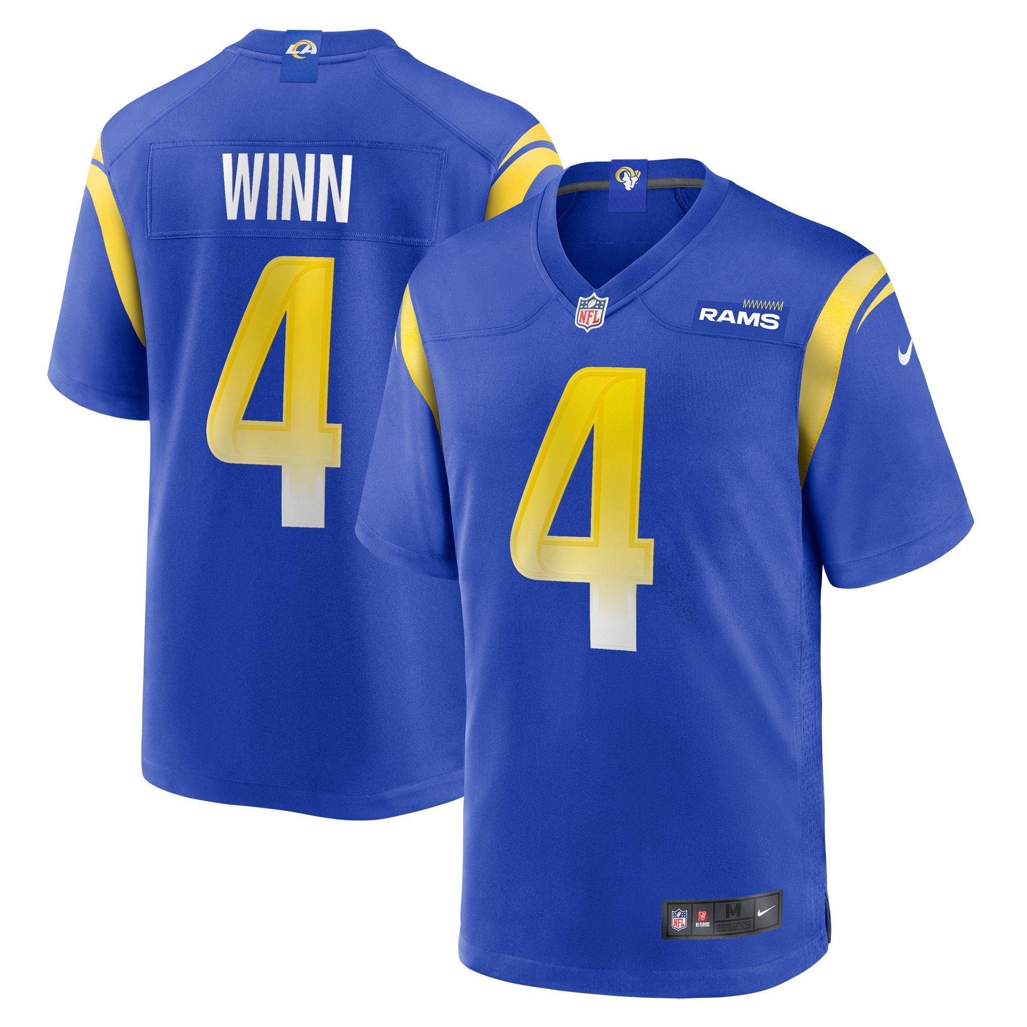 Men's Los Angeles Rams Dresser Winn  Royal Team Game Jersey