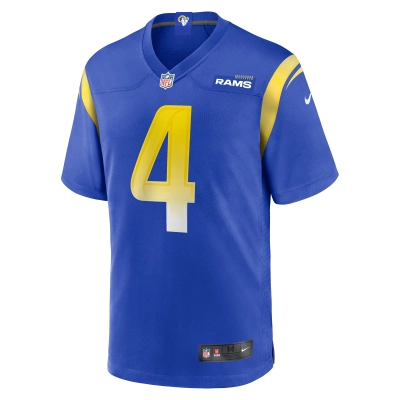 Men's Los Angeles Rams Dresser Winn  Royal Team Game Jersey 02