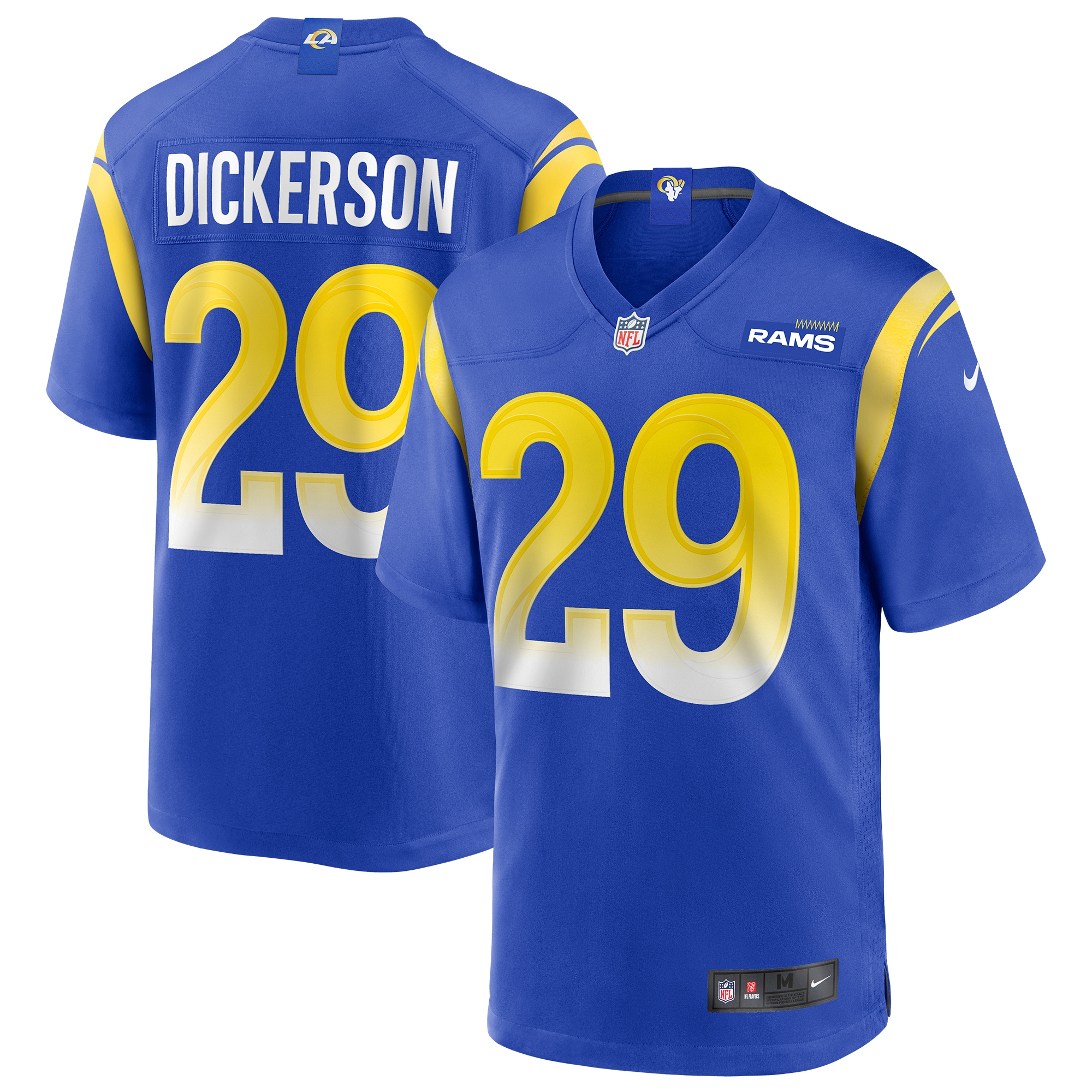 Men's Los Angeles Rams Eric Dickerson Royal Game Retired Player Jersey