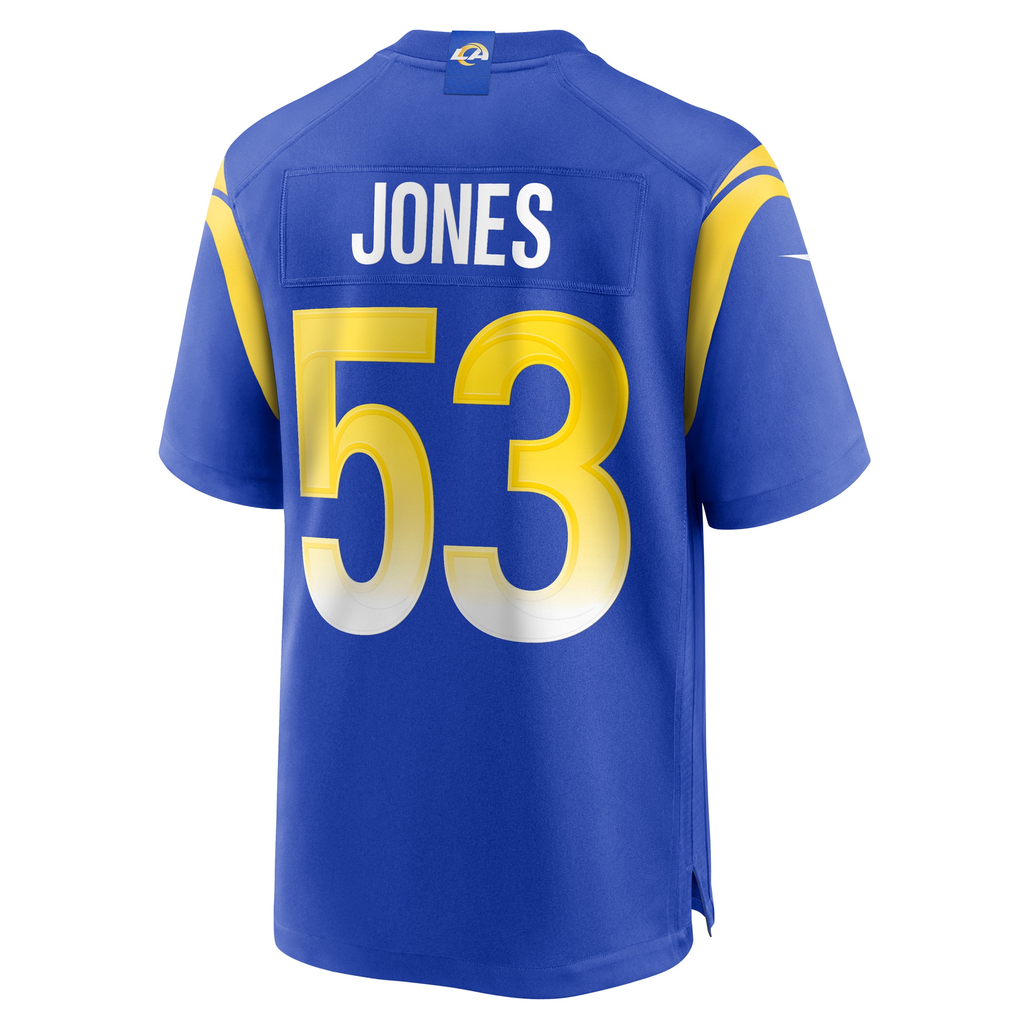 Men's Los Angeles Rams Ernest Jones Royal Team Game Player Jersey
