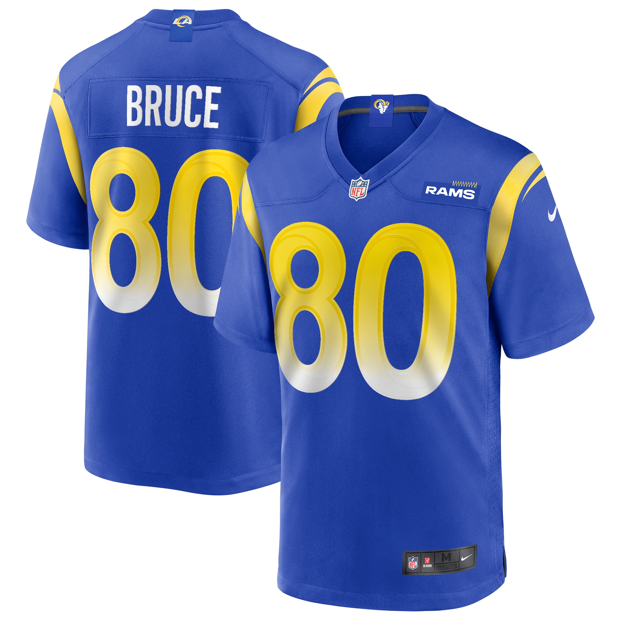Men's Los Angeles Rams Isaac Bruce Royal Game Retired Player Jersey