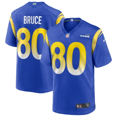 Men's Los Angeles Rams Isaac Bruce Royal Game Retired Player Jersey 01