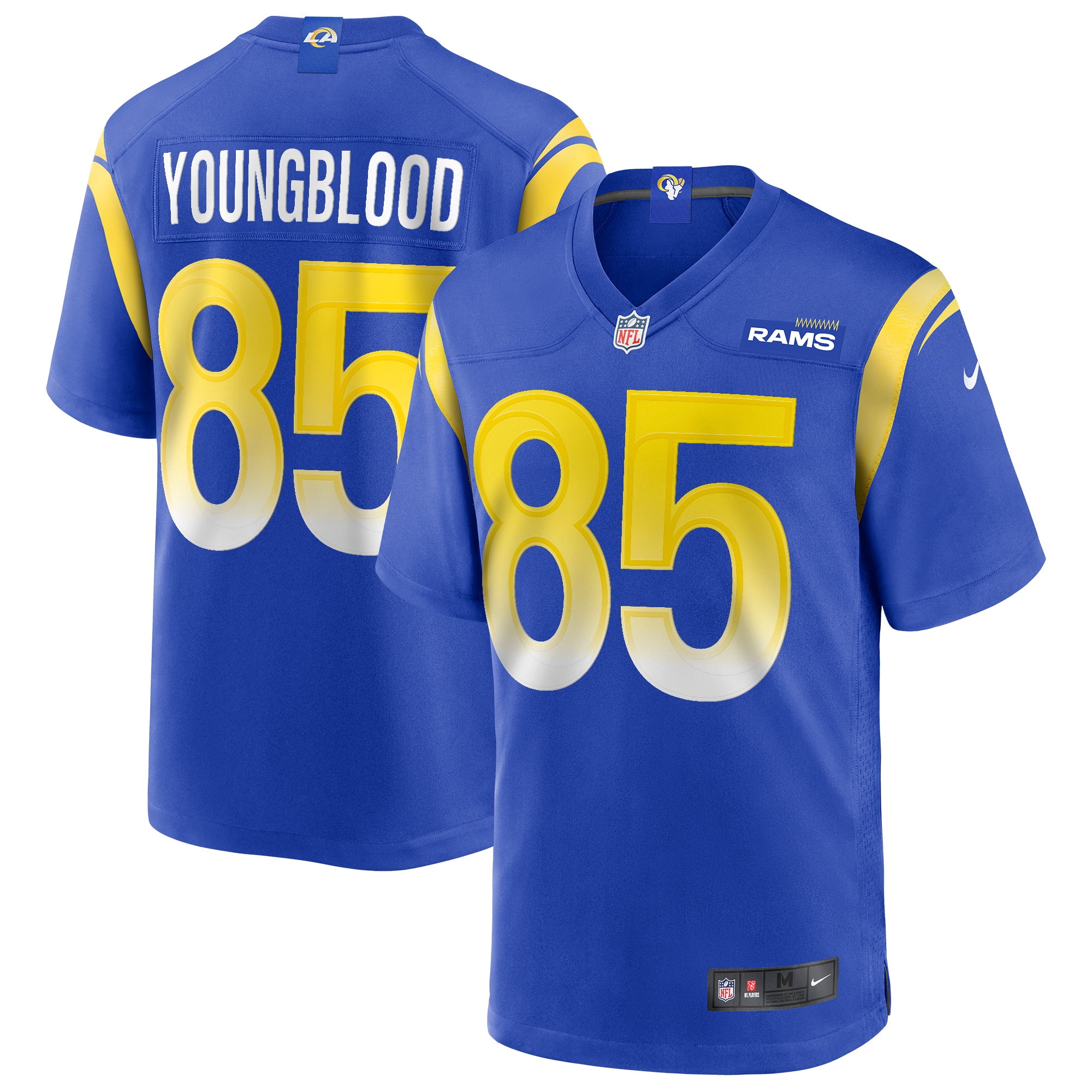 Men's Los Angeles Rams Jack Youngblood Royal Game Retired Player Jersey