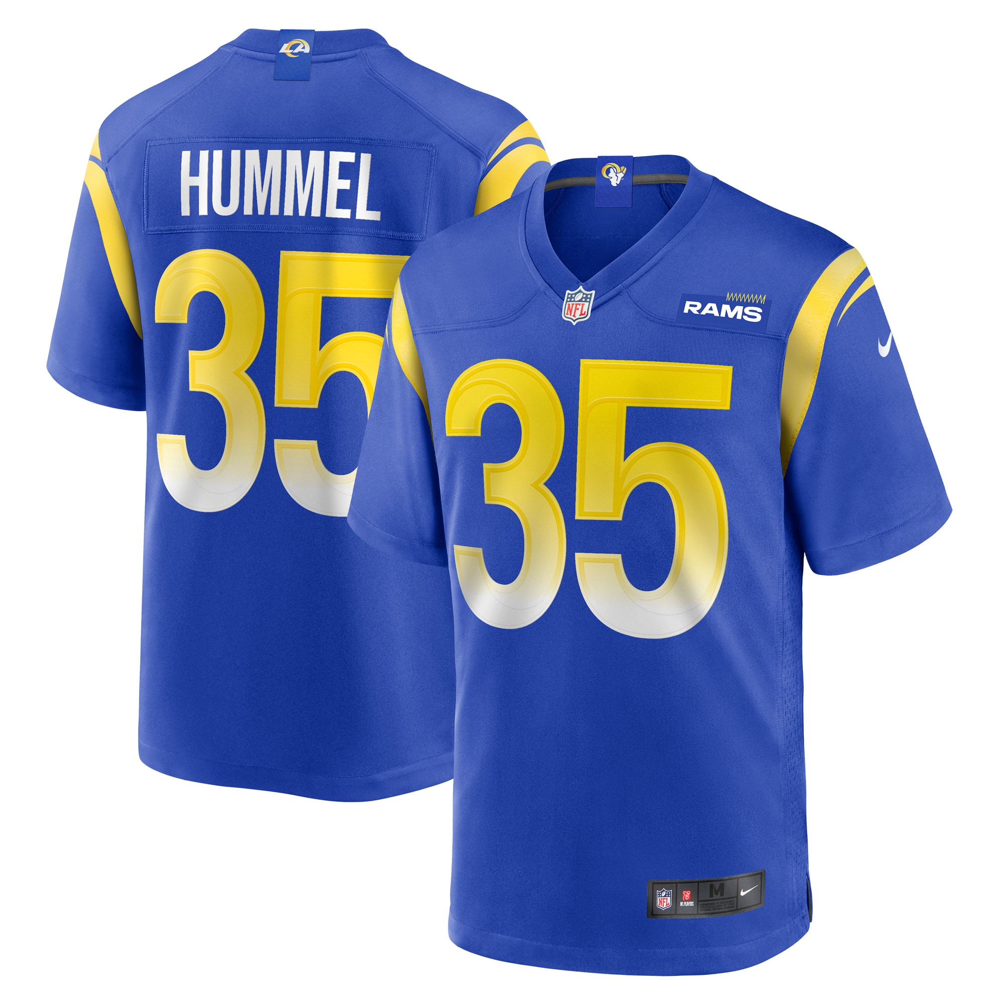 Men's Los Angeles Rams Jake Hummel Royal Game Player Jersey