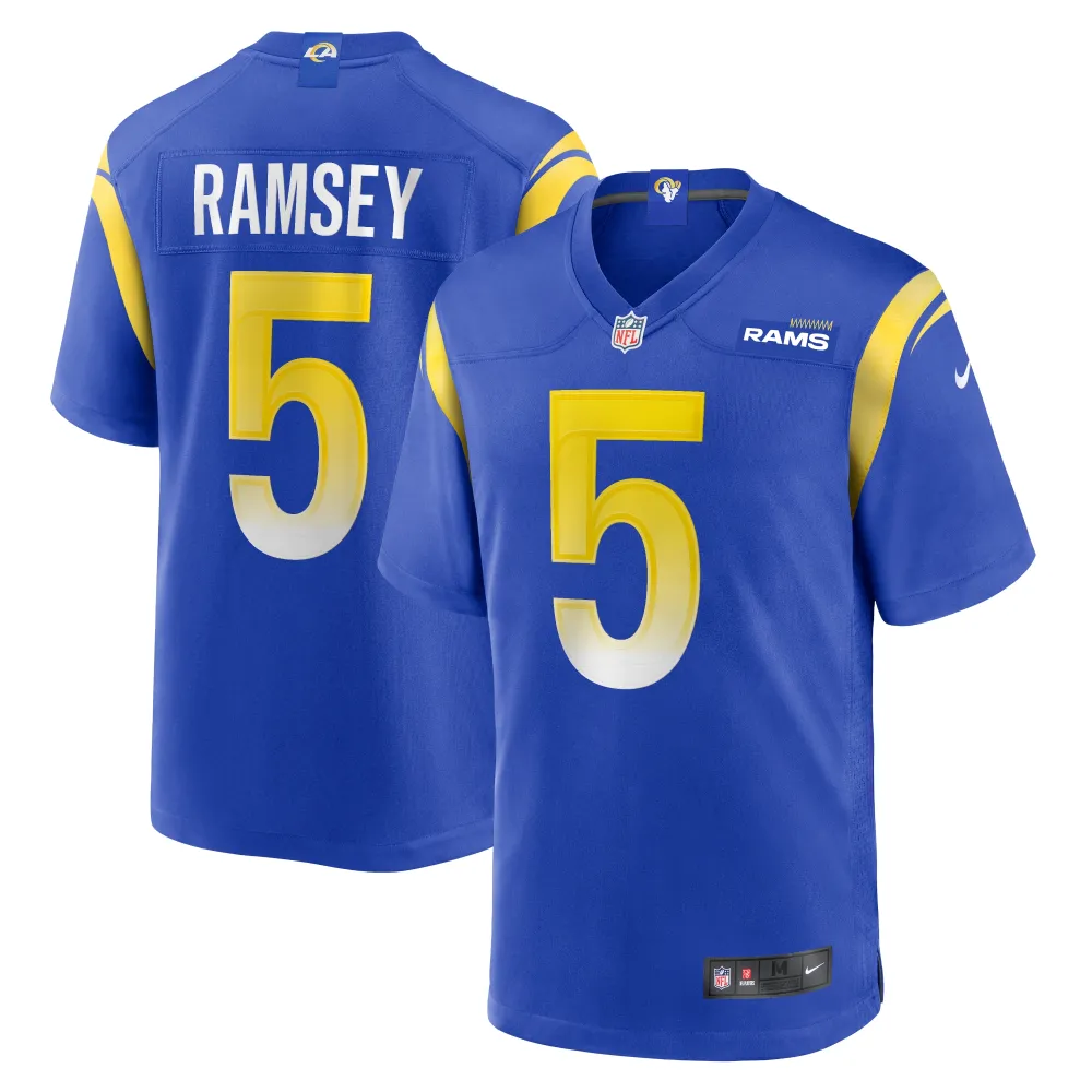 Men's Los Angeles Rams Jalen Ramsey Royal Player Game Jersey