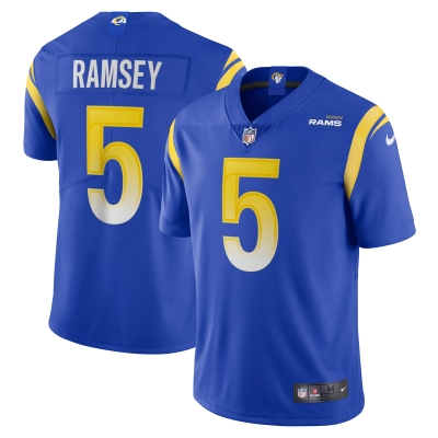 Men's Los Angeles Rams Jalen Ramsey Royal Team Vapor Limited Jersey 01