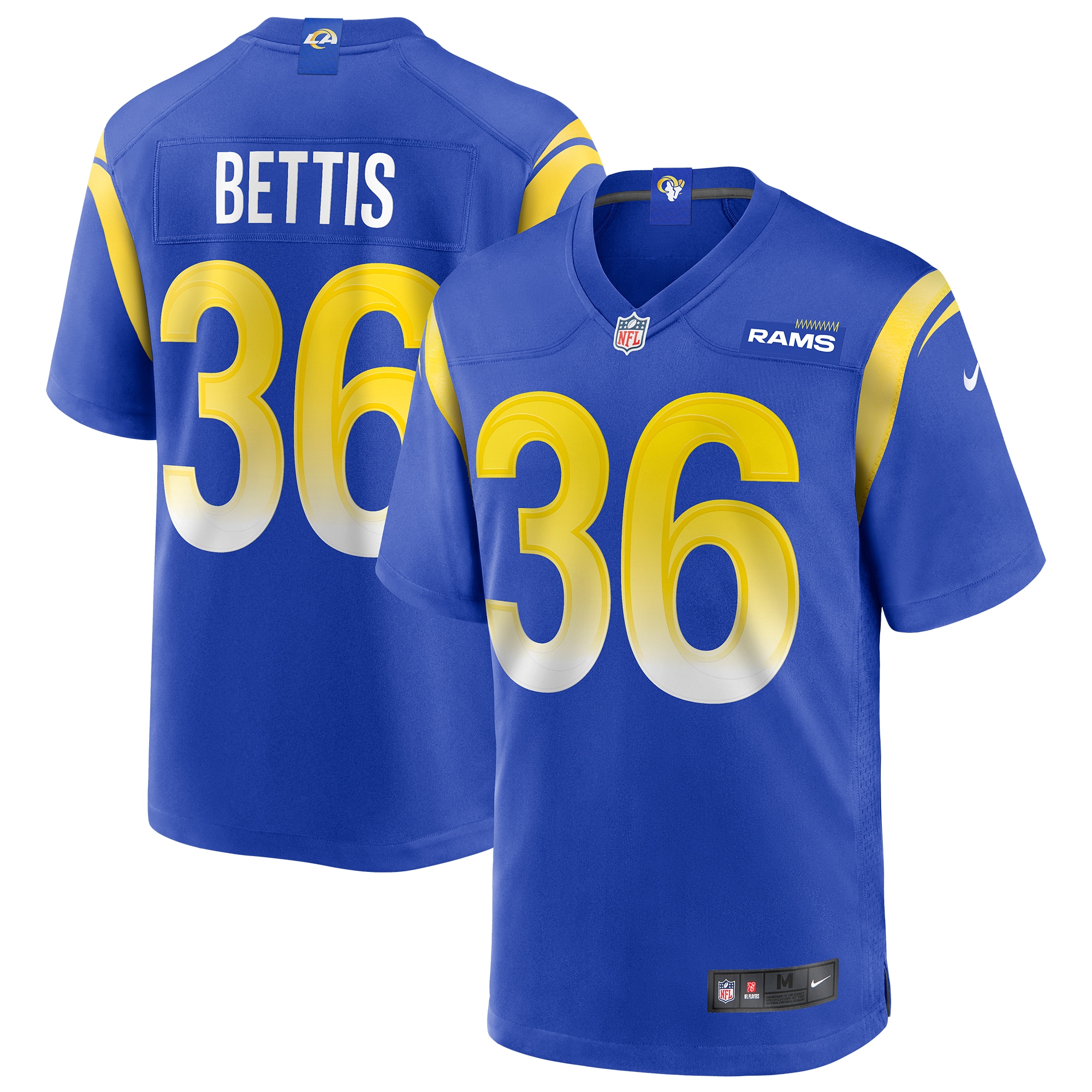 Men's Los Angeles Rams Jerome Bettis Royal Game Retired Player Jersey