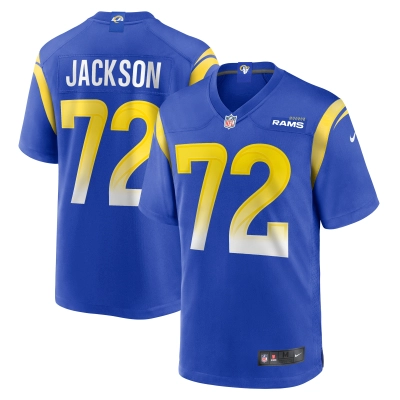 Men's Los Angeles Rams Jonah Jackson  Royal Game Jersey 01