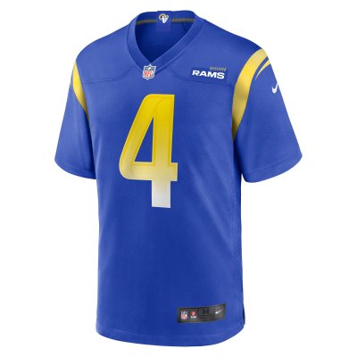 Men's Los Angeles Rams Jordan Fuller Royal Game Player Jersey 02